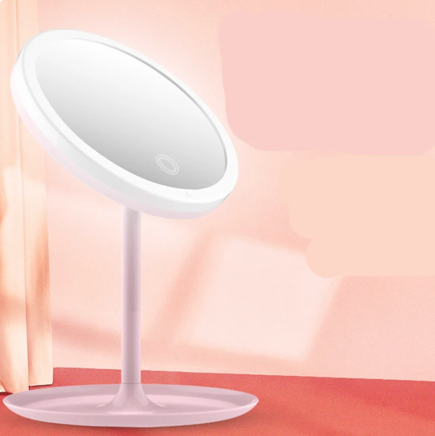 Lighted Makeup Mirror, Portable Folding Vanity Mirror