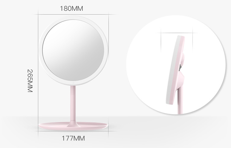 Lighted Makeup Mirror, Portable Folding Vanity Mirror