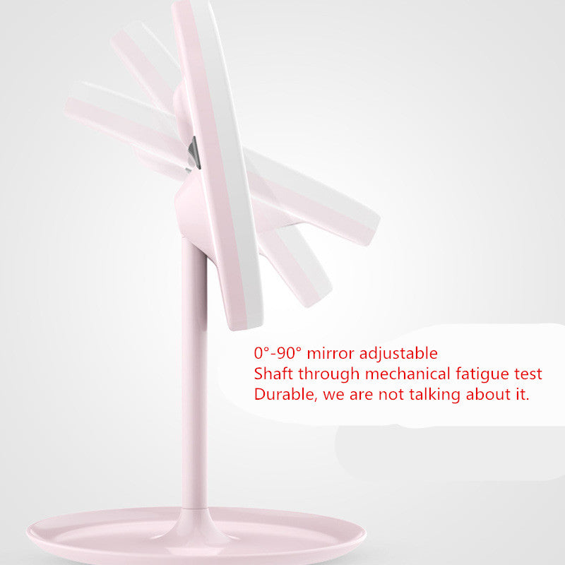 Lighted Makeup Mirror, Portable Folding Vanity Mirror